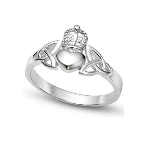 Celtic Knot Claddagh Ring | Celtic Trinity Knot Claddagh Ring