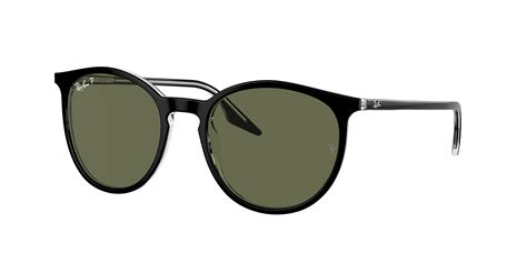 Rb2204 Sunglasses in Black On Transparent and Green - RB2204 | Ray-Ban® EU