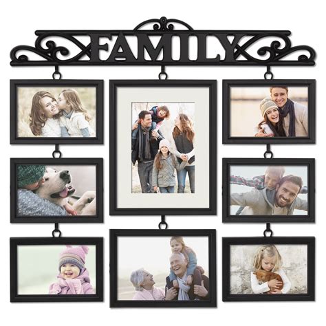 Mainstays Black 8 Opening Family Collage Photo Frame - Walmart.com ...