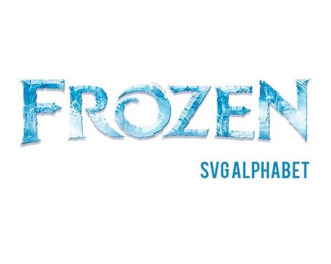 Frozen Alphabet Svg Frozen Font Svg use with Cricut