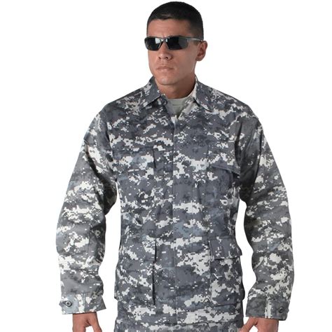 Mens Subdued Urban Digital Camo BDU Shirt - Walmart.com