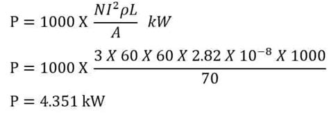 Cable Power Loss Calculator, Formula, Calculation- Electrical Volt