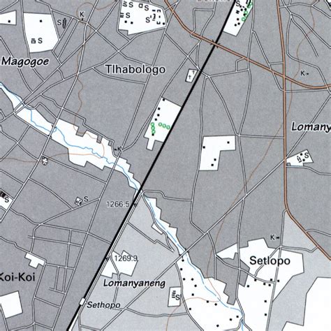 2525DC MAFIKENG Map by Chief Directorate: National Geo-spatial Information | Avenza Maps