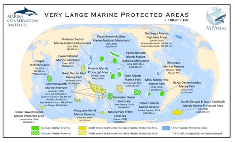 Very large marine protected areas - Vivid Maps