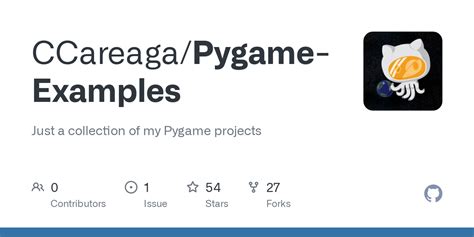 GitHub - CCareaga/Pygame-Examples: Just a collection of my Pygame projects