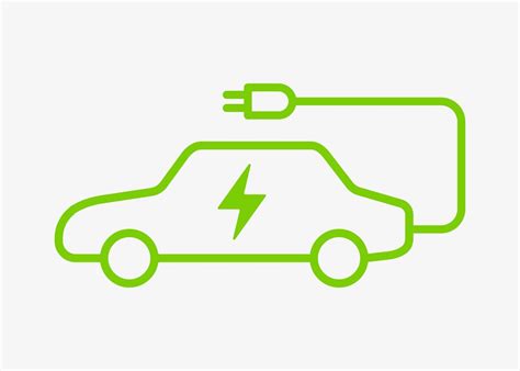 Electric vehicle power charging vector icon isolated on white ...