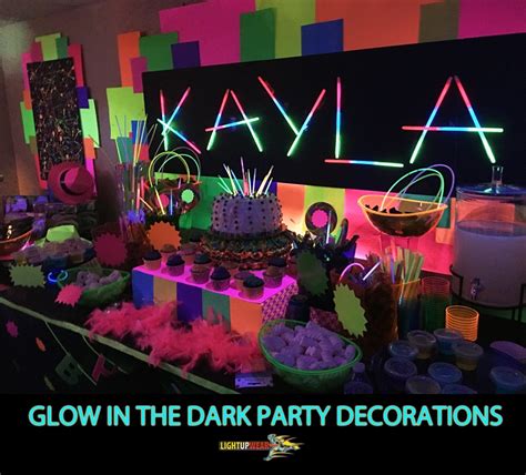 Glow In The Dark Party Decorations and Ideas | Light Up Wear