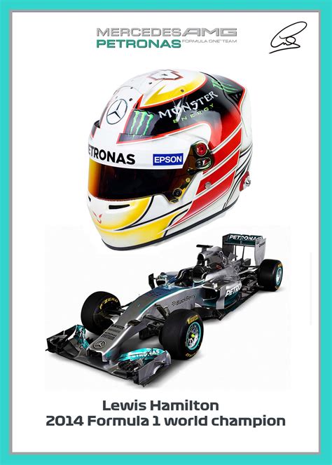 F1 GRAND PRIX RACE DRIVER HELMET SIGNED PRINT POSTERS