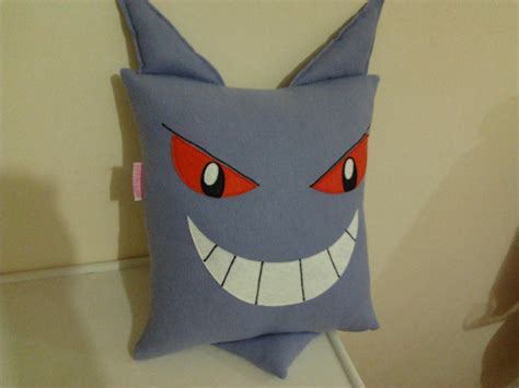 Handmade Anime Pokemon Gengar Plush Pillow by RbitencourtUSA on DeviantArt