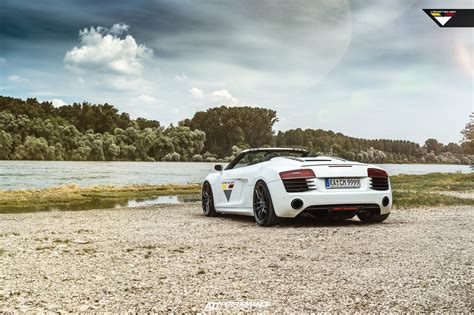 Forged Vorsteinver Wheels Adorning White Convertible Audi R8 — CARiD.com Gallery