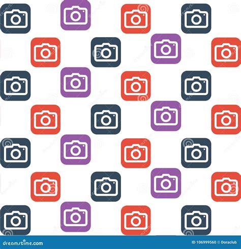 Camera Icon,Vector Background. Stock Vector - Illustration of button ...