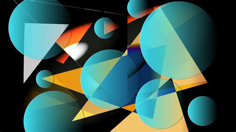 5120x2880 Resolution Multiple Geometry Blue Shapes 5K Wallpaper ...