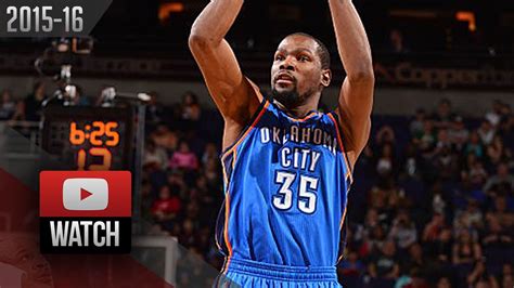 Kevin Durant Full Highlights at Suns (2016.02.08) - 32 Pts, CLUTCH ...