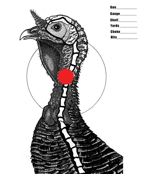 Free Printable Turkey Head Targets - Printable Word Searches