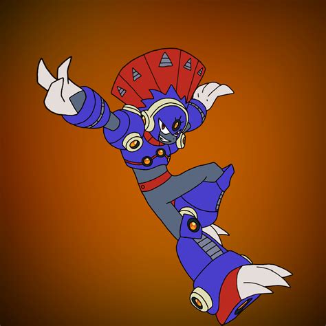 I drew a fusion between blast man and weavile from pokemon, just ...