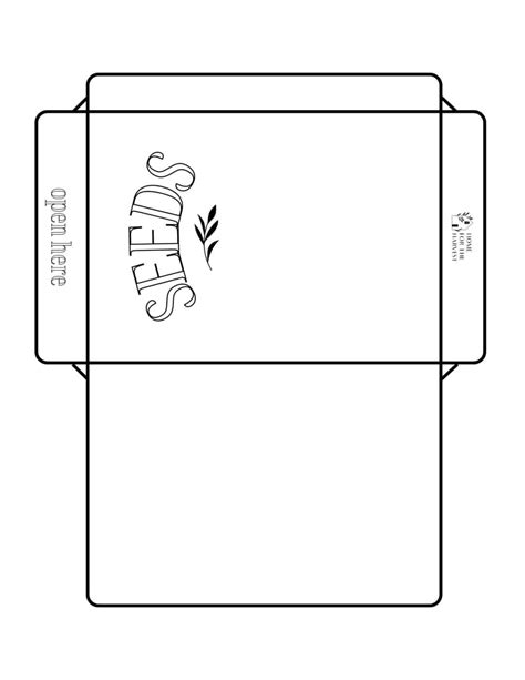 Seed packet template 🌱 🖨️ Printable PDF and instructions