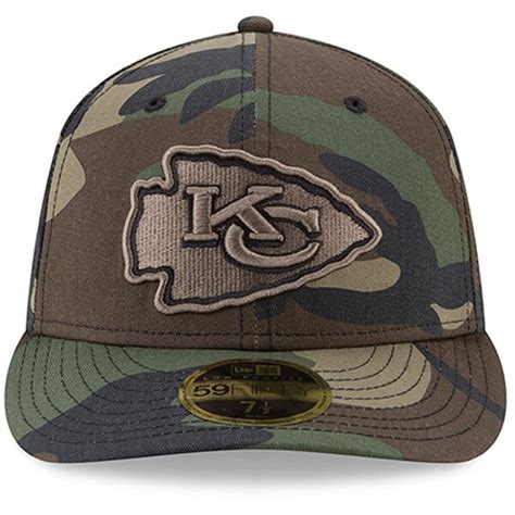 Men's Kansas City Chiefs New Era Woodland Camo Low Profile 59FIFTY ...