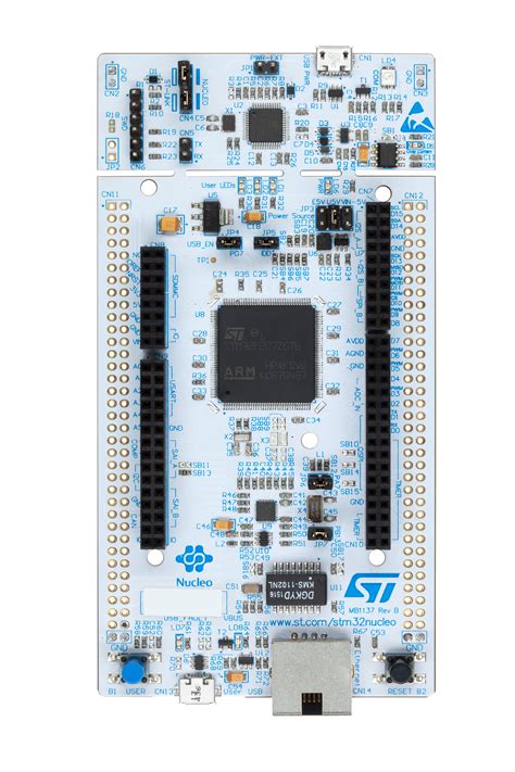 NUCLEO-F767ZI - STM32 Nucleo-144 development board with STM32F767ZI MCU, supports Arduino, ST ...