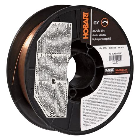 Hobart MIG Welding Wire — ER70S-6 Carbon Steel, .035in., 10-Lb. Spool, Model# H305408-R22 ...