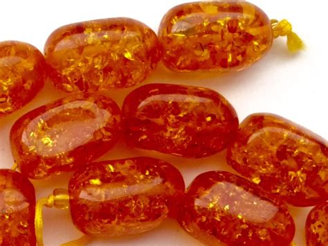 Amber Resin Beads Imitation Amber Tumbled Nugget Beads | Etsy