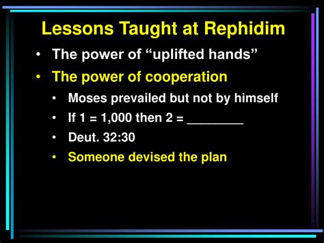 PPT - Lessons From Rephidim Exodus 17:9-14 PowerPoint Presentation ...