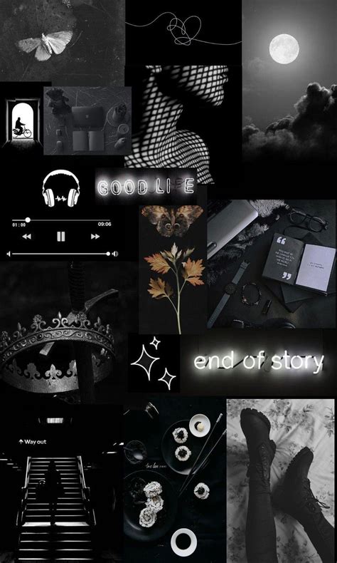 Black Aesthetic Collage Wallpapers - Top Free Black Aesthetic Collage Backgrounds - WallpaperAccess