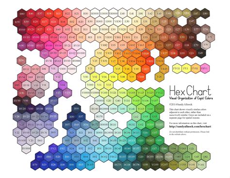 Printable Copic Color Chart - Printable Templates