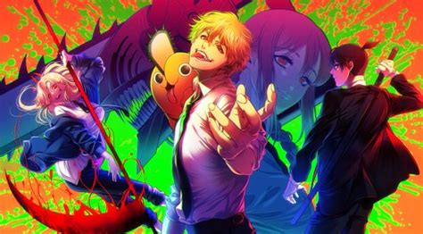 1080x2048 Anime Chainsaw Man 4k Colorful Poster 1080x2048 Resolution ...