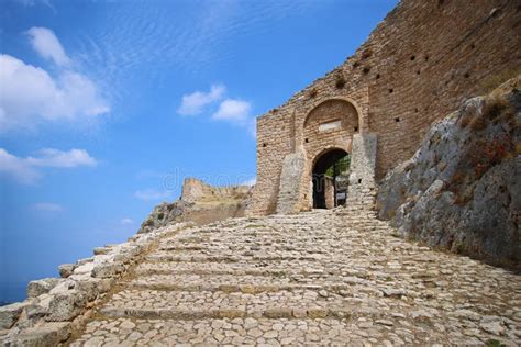 Acrocorinth the Castle of Ancient Corinth Stock Image - Image of ...