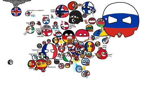 Konkrétně jed Všechno map of europe countryballs plakát Nepříjemně ...