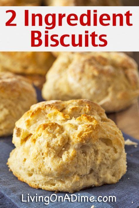 Easy 2 Ingredient Homemade Biscuits Recipe | Lekker, Recepten, Koekjes