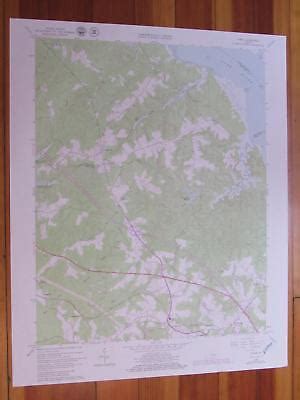 Toano Virginia 1979 Original Vintage USGS Topo Map | eBay