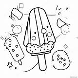 Colorful Rainbow Popsicle With Sprinkles Coloring Page 34273 27588 sketch template
