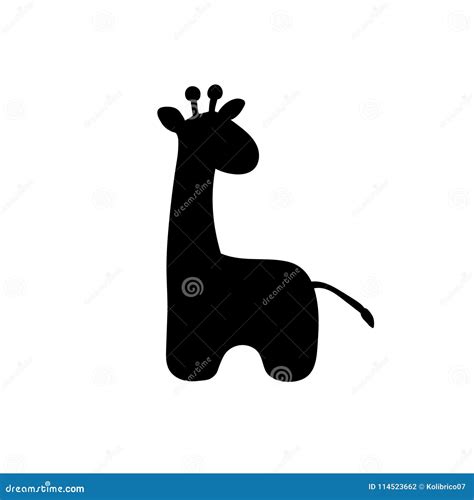 Cartoon Giraffe Silhouette