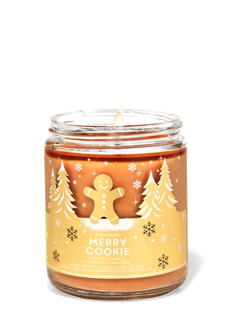 Merry Cookie Single Wick Candle | Bath and Body Works