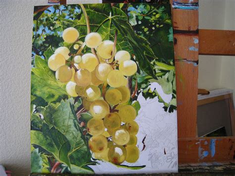 GRAPES OIL PAINTING on Canvas OriginalRealistic Wine Art | Etsy