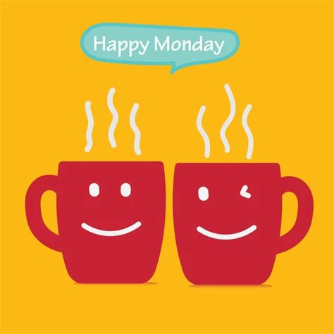 Happy monday coffee Vector Art Stock Images | Depositphotos