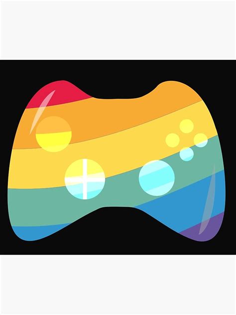 "Rainbow Xbox Controller " Poster by metabolics | Redbubble