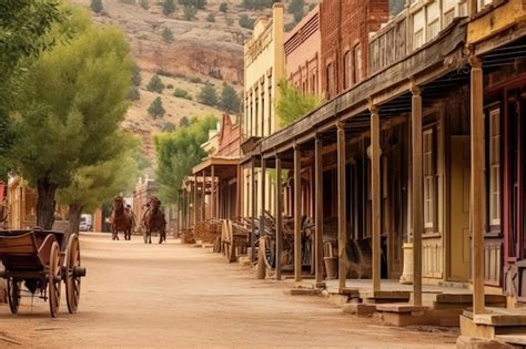 Premium AI Image | Old West Towns professional photography AI Generated