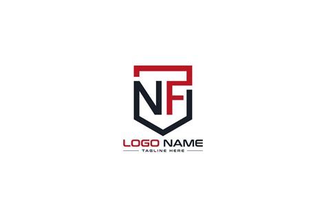 NF Letter Logo Design Vector Template Graphic by jewelrana7540 · Creative Fabrica