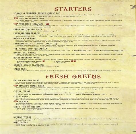 Lazy Dog Restaurant & Bar Menu - Urbanspoon/Zomato