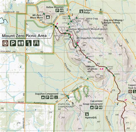 Grampians Peaks Trail Map Set Paper and Laminated - Maps, Books & Travel Guides