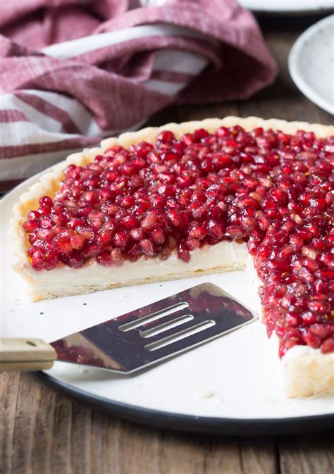 Cream Cheese Tart with Pomegranate - A Spicy Perspective