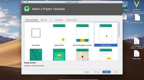 Android Studio Creating New Project Tutorial - YouTube