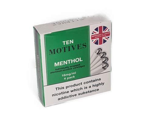 10 Motives Refills Menthol Flavour Online | Simple Online Pharmacy