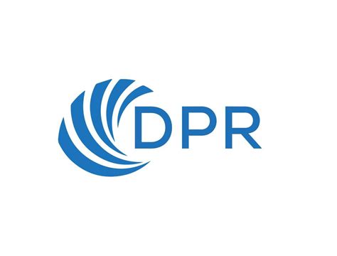 dpr letra logo diseño en blanco antecedentes. dpr creativo circulo letra logo concepto. dpr ...