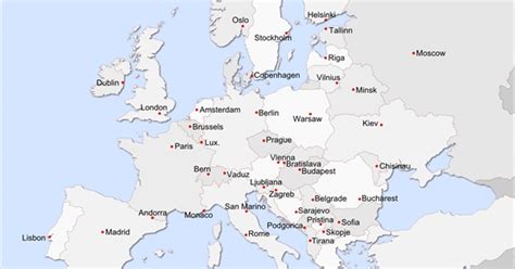 Capital Cities in Europe