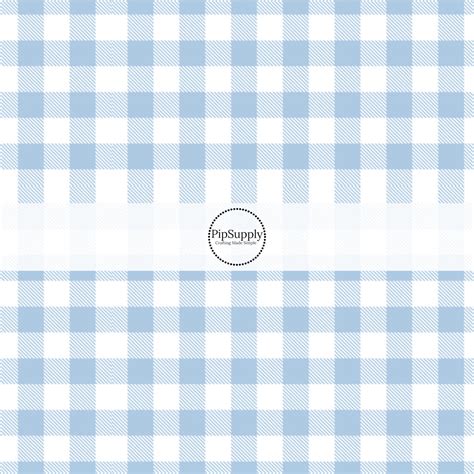 Light Blue Gingham Plaid Fabric By The Yard - Powder Blue Plaid Fabric - Blue and White Fabric ...