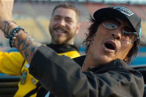 Tommy Lee Hits NASCAR Track in Post Malone's 'Motley Crew' Video