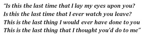 “The Last Time” by The Script - Song Meanings and Facts